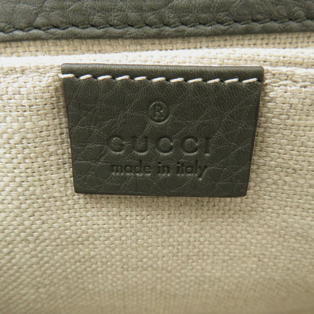 Gucci Green Python Leather Silver Clutch Bag - image 7